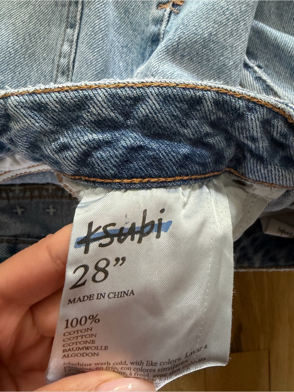 Ksubi Racer Shorts Denim Vintage Nights - Picture 3 of 4